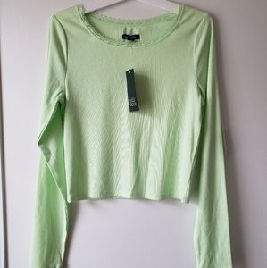 Wild Fable long sleeve green blouse